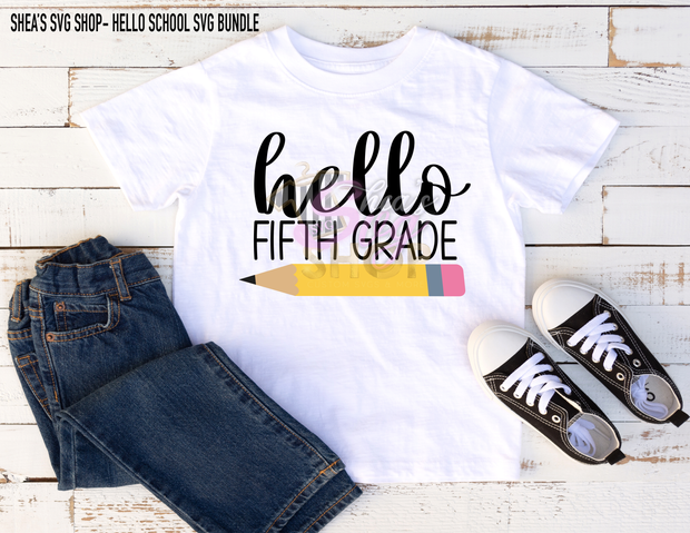 Hello School SVG Bundle