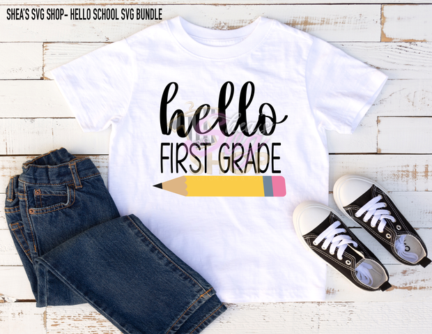 Hello School SVG Bundle