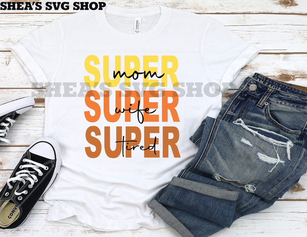 SUPER MOM SVG