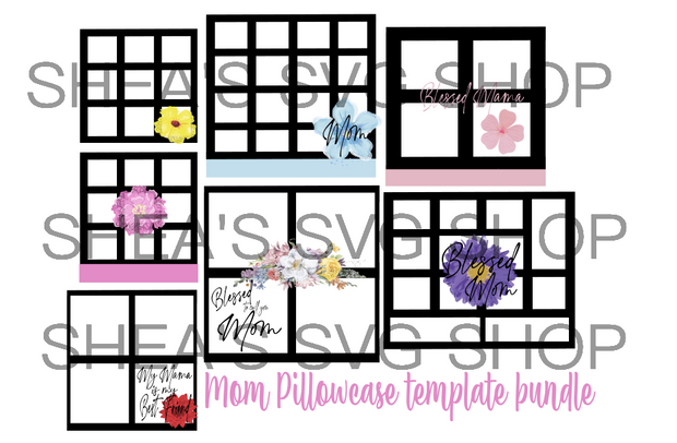 SVG PILLOWCASE BUNDLE FOR "MAMA"