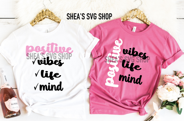 Positive Vibes SVG Bundle