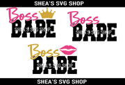 Boss Babe 3 SVG + Mocks