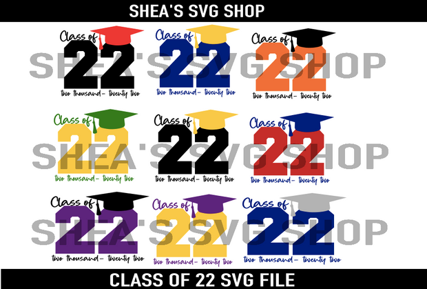 Class 22 SVG + PNG+ Mocks Shown