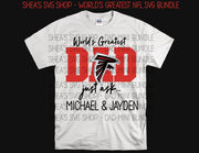 World's Greatest Dad NFL SVG Bundle