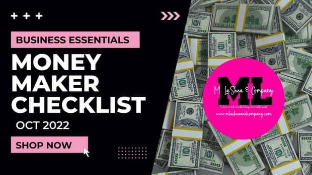 Money Maker Checklist for Crafters For October 2022