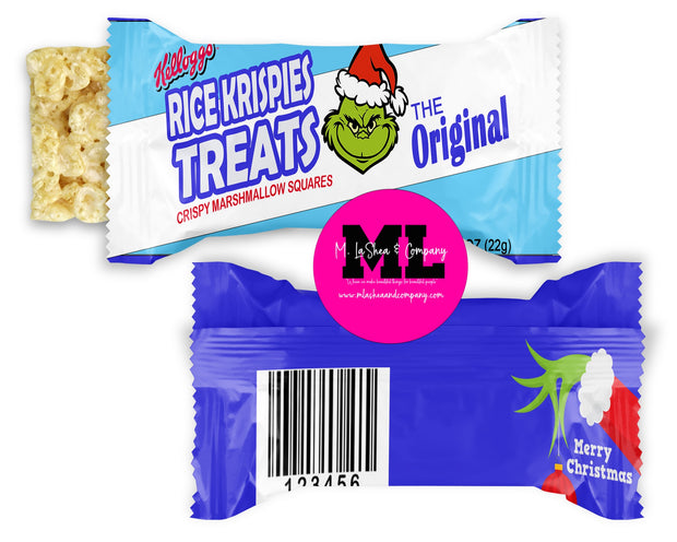 Grinch Rice Krispy Treat Templates