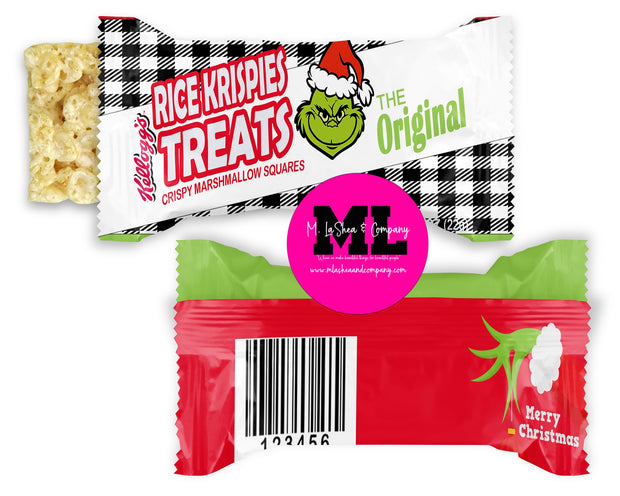 Grinch Rice Krispy Treat Templates