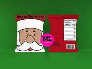 Christmas Chip Bag Templates