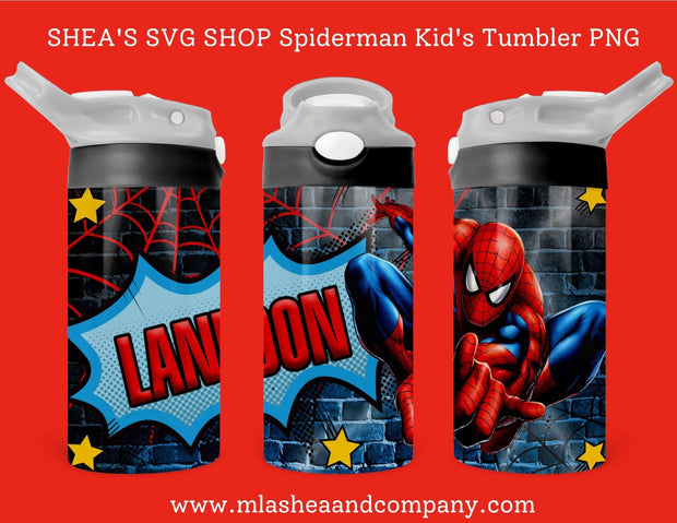 Spiderman Kid’s Tumbler PNG