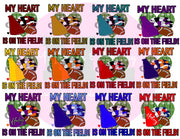 Heart on Field Cheer 22’ PNG Bundle