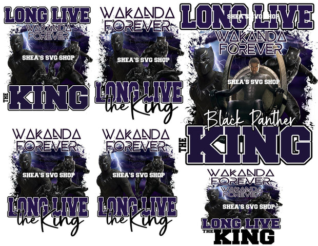 Long Live Black Panther PNG Bundle