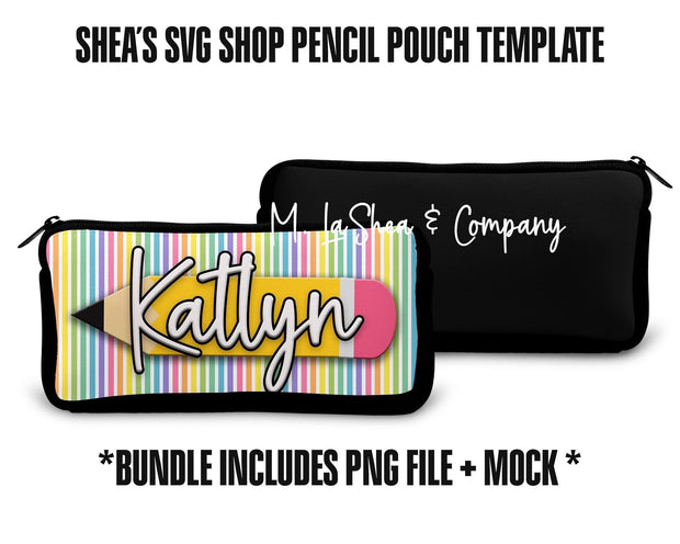 Pencil Pouch Template Bundle