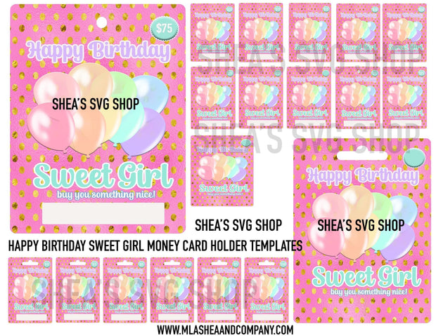 Happy Birthday Money Card Templates