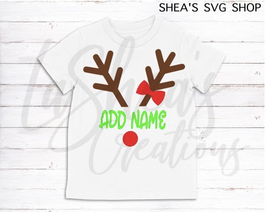 REINDEER NAMES SVG