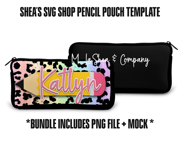 Pencil Pouch Template Bundle