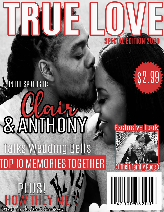 TRUE LOVE MAGAZINE COVER TEMPLATE