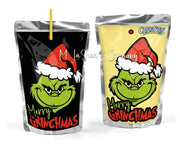 Grinch Drink Labels for CapriSuns and Kool-aid Jammers