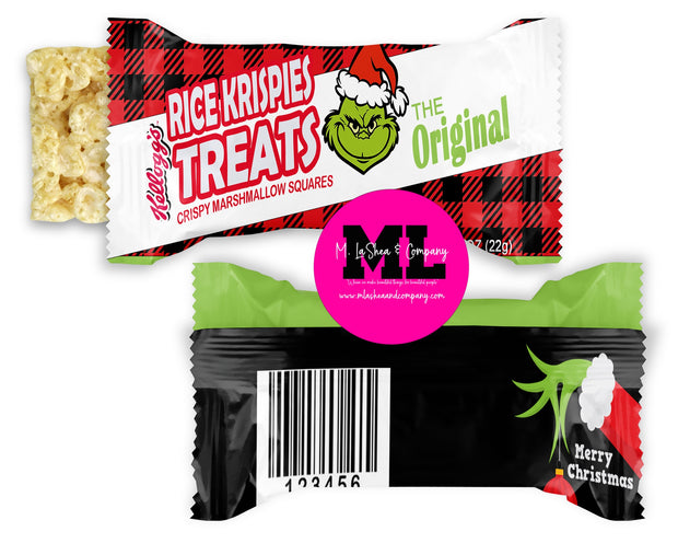 Grinch Rice Krispy Treat Templates