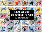 NFL 22’ Tumbler PNG MEGA Bundle