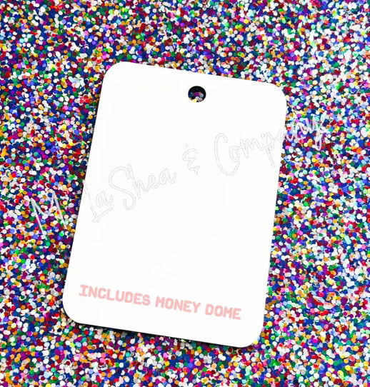 Sublimation Money Card Holders w/ circle hole