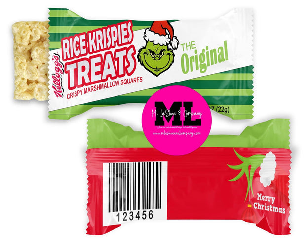 Grinch Rice Krispy Treat Templates