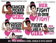 BC- The Wrong Girl SVG Bundle (Breast Cancer Awareness)