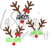 REINDEER NAMES SVG