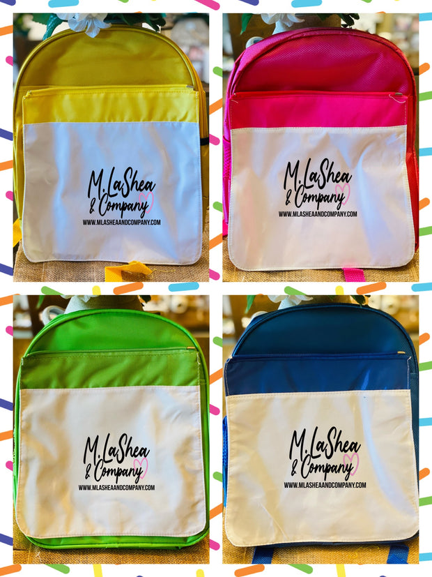 Small Sublimation Bookbag