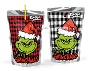 Grinch Drink Labels for CapriSuns and Kool-aid Jammers