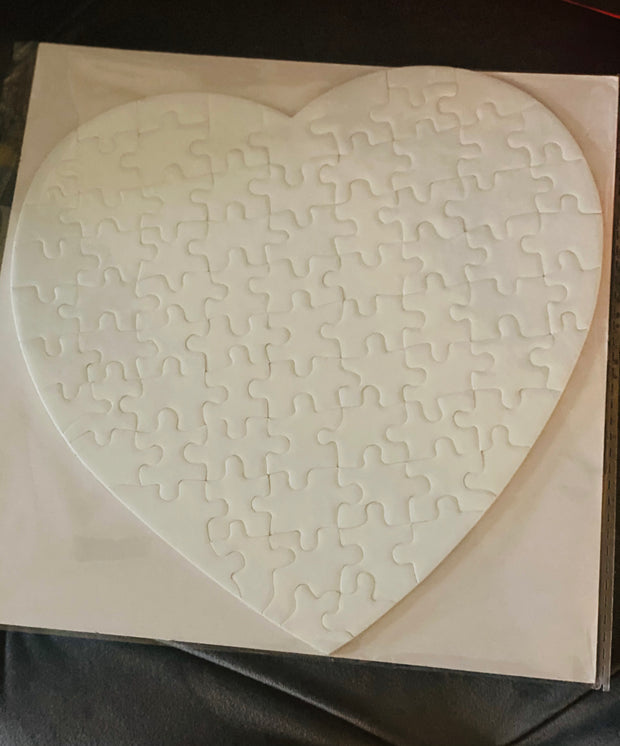 Heart Shaped Sublimation Puzzle (Set of 4)