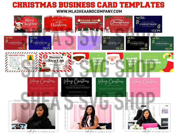 Christmas Business Card Templates