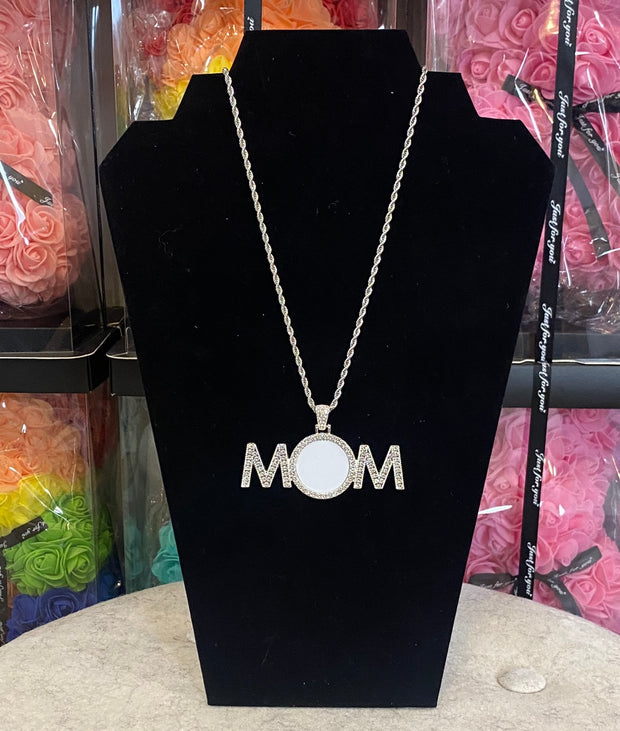 MOM Bling Sublimation Necklace